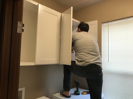 Installing Laundry Room Cabinets 2020a